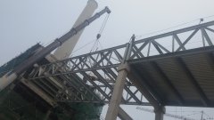 安徽电建一公司承德项目部输煤钢结构栈桥全线贯通