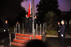 河南完美体育义煤公司千秋煤矿：国旗飘飘送祝福