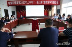 中煤矿建集团召开2020年上半年“一通三防”、防治水专题会议