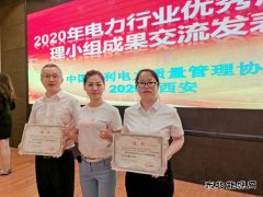 牡丹江水电总厂：参加电力行业优秀质量管理喜获佳绩