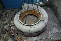 浙江松阳抽水蓄能电站首台机组座环蜗壳顺利吊装