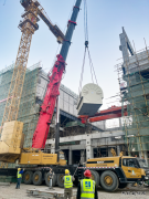 青海格尔木50MW/300MWh熔盐储能项目顺利完成大型设备吊装任务